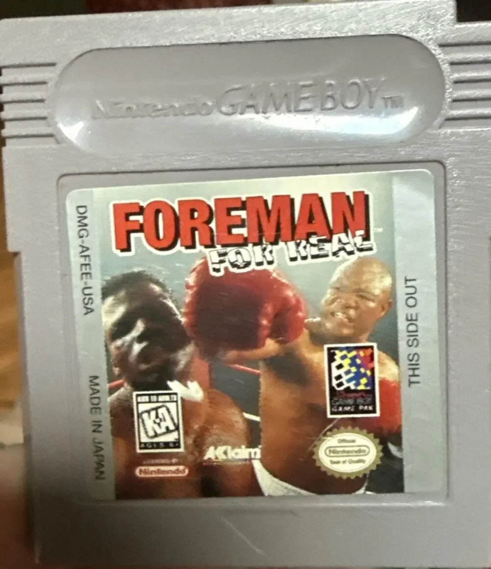 Foreman For Real Nintendo GameBoy 1995 (Cart Only) (Tested)